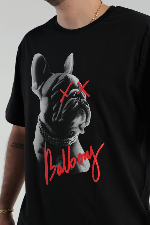 Camiseta Negra Bulldog Equis