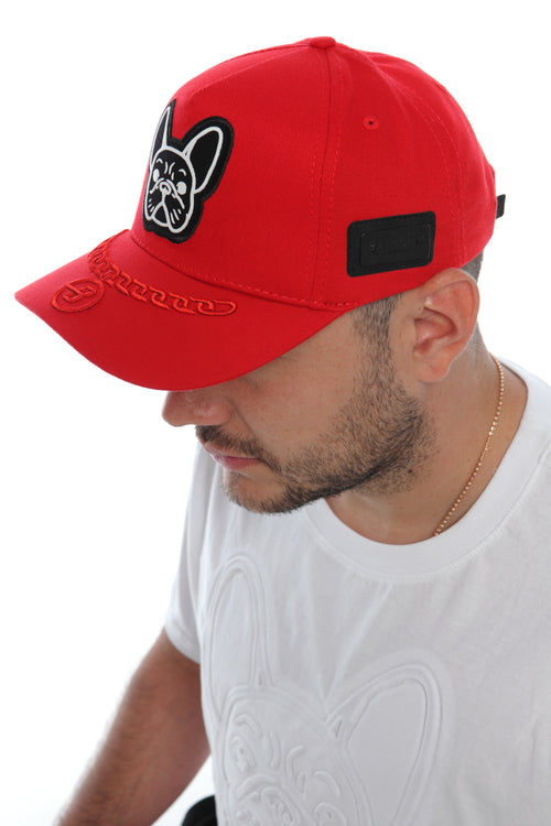 Gorra Balbony Bull Dog'n Chain Roja