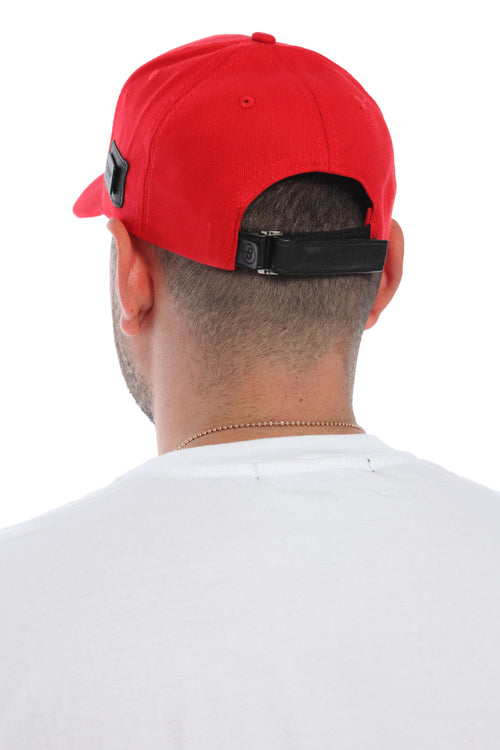 Gorra Balbony Bull Dog'n Chain Roja