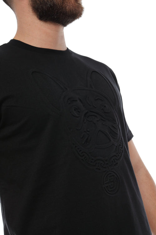 Camiseta Bull Dog en Relieve Negra - Balbony Colombia