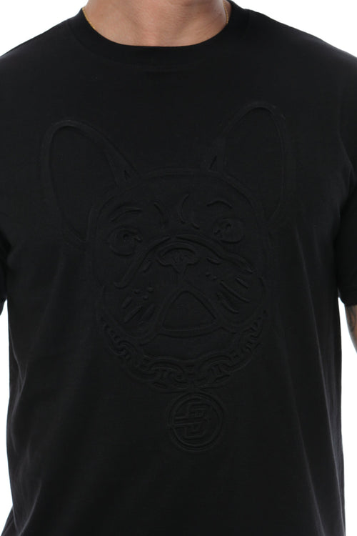 Camiseta Bull Dog en Relieve Negra - Balbony Colombia