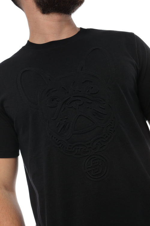 Camiseta Bull Dog en Relieve Negra - Balbony Colombia