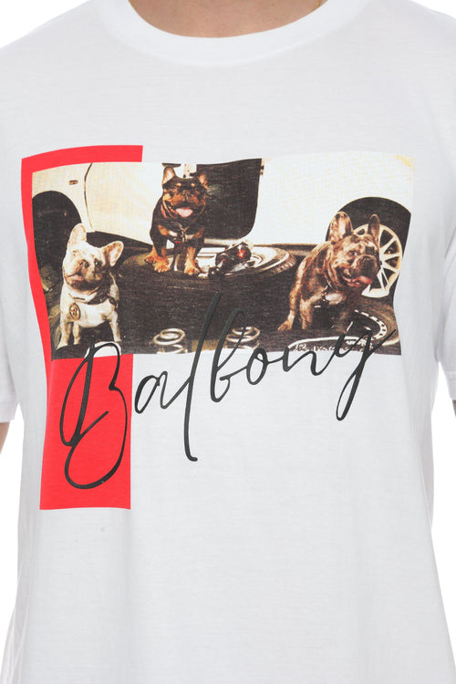 Camiseta Three Bull Dog's Blanca - Balbony Colombia